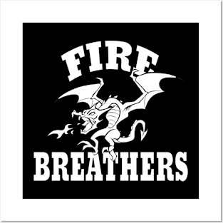 Fire breathers mascot Posters and Art